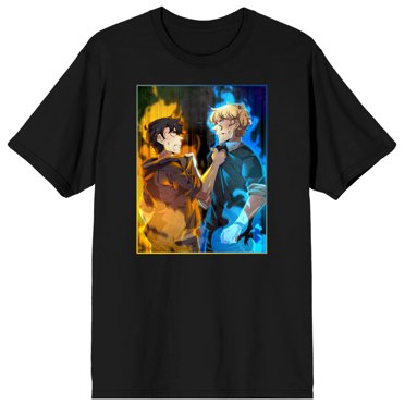 WEBTOON UnOrdinary John Doe & Arlo Crew Neck Short Sleeve Men's Black T-shirt