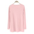 thumbnail image 4 of Breezora Ladies V Neck Modal Asymmetrical Long Sleeve Open Front Cardigan Sweater Pink, 4 of 8