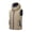 Khaki, variant on Men's Vest Hoodie, Sleeveless Puffer Jacket With Zipper Pockets, Lightweight Thermal Outwear For Casual Wear