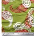 thumbnail image 1 of Soimoi Velvet Fabric Artistic Paisley Decor Fabric Printed Yard 58 Inch Wide, 1 of 3