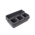 thumbnail image 1 of 8-Piece Drawer Organizer Set - Modular Plastic Trays for Cosmetics/Office Supplies (23.5x16cm), 1 of 7