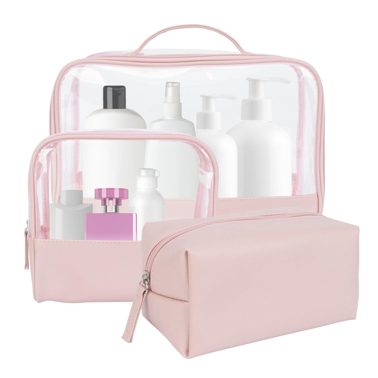 Equate Beauty Cosmetic Bag - Value Set, Cosmetic Bag Set