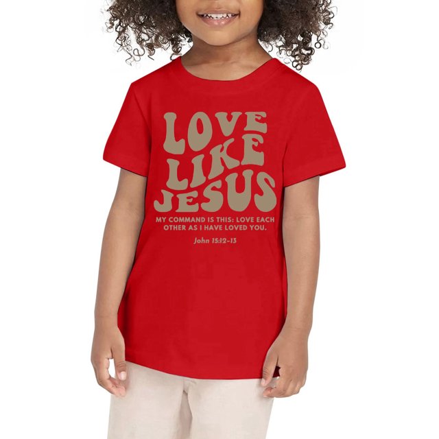 PMVFHDE T-Shirts Graphiques pour Fille T-Shirt Graphique Fille T-Shirt Mignon Filles Hauts d'Été Chic Décontracté T-Shirts Filles T-Shirt Graphique T-Shirt à Imprimé Graphique pour Fille Col Rond Manches Courtes T-Shirts Été Rouge, 7-8 Ans