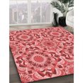 thumbnail image 3 of Ahgly Company Tapis Rectangulaire Lavable en Machine Intérieur Transitionnel Rose Corail Clair, 8 Pieds x 10 Pieds, 3 of 7