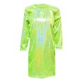 thumbnail image 4 of LUOGENLI Robe Enfant à Paillettes Fines Manches Longues Col Rond Robe T-Shirt Droite Ensemble Jupe Maxi Boho Vert 9-10 Ans, 4 of 4