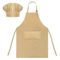 thumbnail image 1 of TOPTIE Ensemble de Toque de Chef Ajustable en Toile de Coton pour Adultes, Hommes et Femmes, 1 of 7