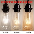 thumbnail image 3 of FSLiving Cone Glass Wall Light with Zipper Switch 12V Gold RV Decorative Light RV Ceiling Light Hallway Light Ceiling Mount, 2700K Bulb Included Industrial Semi Flush Mount for RV Camper - 1 Light, 3 of 6