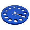 thumbnail image 2 of DEWIN 1/4 7 Inch Empty Tape Reel Aluminum Alloy 11 Hole Universal Opening Machine Part Recording Takeup Reel Blue, 2 of 14