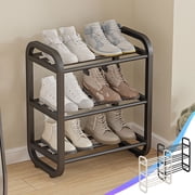 YYV Shoe Rack Dormitory Home Doorway Storage Artifact Multi Layer Fast Assembly Easy Shoe Rack Black
