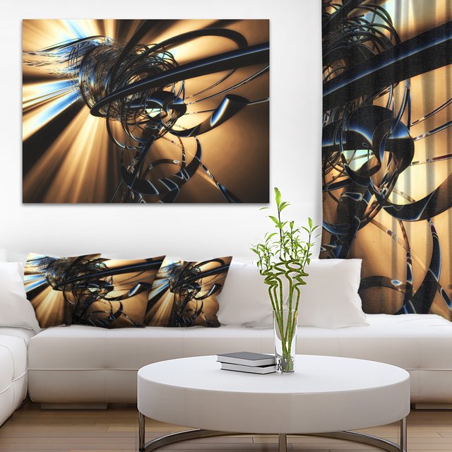 Fractal 3D Dark Brown Tangle