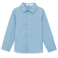 thumbnail image 4 of LSLJS Chemise Habillée Formelle pour Bébé Garçon à Manches Longues, Col à Revers, Chemises Boutonnées, Haut Décontracté, Chemise à Col Rabattu, Vêtements de Mariage et de Fête, Cadeaux pour Enfants, 4 of 7