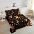 thumbnail image 4 of Erosebridal Cartoon Fox Bedding Full Comforter Set, Jungle Animal Down Comforter, Boho Botanical Decor, Reversible 3 Pieces, 4 of 8