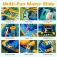 thumbnail image 4 of Costway Inflatable Water Park with Market Stand Climbing Wall Splash Pool Blower Excluded, 4 of 9