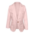 thumbnail image 4 of Pompotops Femmes Décontracté Mode Couleur Unie Manches Longues Veste Ajustée Complet Liquidation, 4 of 4