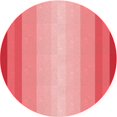 thumbnail image 1 of Ahgly Company Tapis Rond Lavable en Machine Intérieur Transitionnel Rose Corail Clair, 4 Pieds Rond, 1 of 7