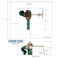 thumbnail image 3 of Backyard Discovery Cedar Cove Swing Set, 3 of 9