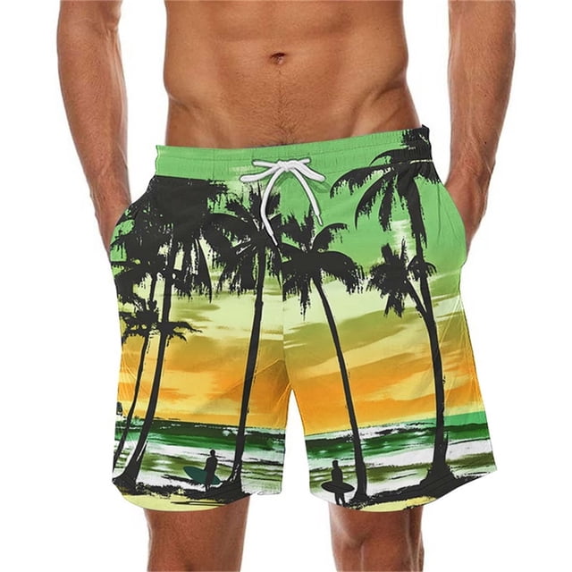 WAENQINLA Swimming Trunks for Men without Mesh Quick Dry Elastic Wiast Beach Shorts summer Drawstring Board Shorts Breathable Beachwear Bathing Suit