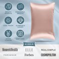 thumbnail image 4 of Bare Home Satin Pillowcase Set - Luxury Pillowcases - Soft and Smooth - Breathable - Zipper Closure - Standard, Blush, 4 of 8