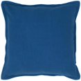 thumbnail image 1 of HomeRoots 403118 Blue Solid Flange Edged Modern Down Throw Pillow, 1 of 1