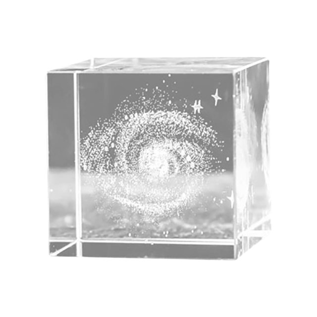 EGNMCR Room Decor, Home Decor Crystal Carved With, System, Clouds, Heart-shaped Desktop, Gift Ornaments Inner carving