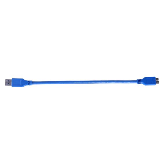 USB to USB Male Cable Blue Charging Data Transfer Cord for Hard Drive DVD Laptop Monitor High Speed 5Gbps Transmission