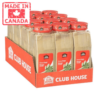 Clubhouse Sauge Moulue 340 g (0,75 Lb) (12/caisse)