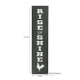 thumbnail image 2 of IH Casa Decor Vertical Embossed Metal Sign Rise And Shine, 2 of 3