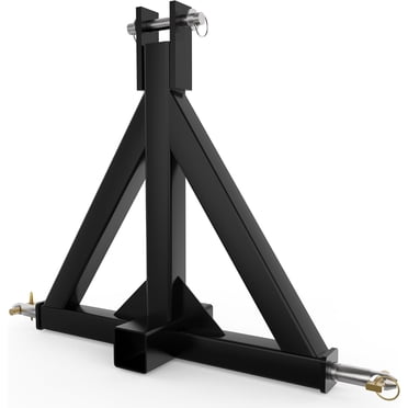 Attelage de Remorque à 3 Points Récepteur 2 Pouces Attelage Rapide Compatible avec Tracteurs de Catégorie 1, Adaptateur d'Attelage à Barre de Traction Robuste Compatible avec Kubota, John Deere, BX, LM25H, WLM Tractor, Obsidian