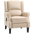thumbnail image 1 of HOMCOM Massage Recliner Chair Push Back Recliner Armchair with Footrest, 1 of 10