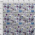 thumbnail image 3 of oneOone Tissu Flex Coton Bleu Matériel de Robe Médical Imprimé Tissu au Mètre 40 Pouces de Large, 3 of 4