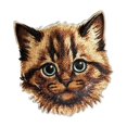 thumbnail image 4 of LA VOGUE Cat Embroidered Iron-On Patch, 1 piece - ~11.43 × 8.89 cm (4.5 × 3.5 in), 4 of 4
