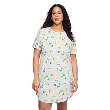 Chemise de nuit à encolure ras du cou George Plus pour femmes