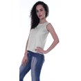 thumbnail image 3 of Moomaya Haut Sans Manches Uni pour Femmes Blouse en Schiffli Tunique Décontractée d'Été, 3 of 6