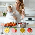 thumbnail image 4 of LINKChef Immersion Blender, 20-Speed 1000W 5-in-1 Immersion Hand Blender, Stick Blender with Turbo Mode, Baby Food Processor with Chopper, Blender for Kitchen with 600ml Beaker (Peach), 4 of 8