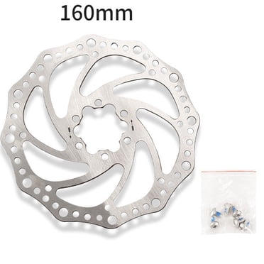 GLFILL Bicycle Disc Brake Rotor With Screws 160mm 6 Hole High Hardness Carbon Steel Installation Mountingwith Adapter rotor with screw