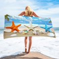 thumbnail image 1 of Beach Towel, EDHITNR Sandproof Quick Dry Microfiber Beach Blanket, 30x60 Inch Compact Travel Towel for Pool Yoga Camping Machine Washable, 1 of 6