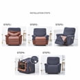 thumbnail image 3 of WRXMIJNHGSA Sofa Cover Under $30 Super Stretch Recliner Cover Recliner Couch Covers Recliner Chair Cover Form Fitted Non Slip Reclining Slipcovers For Standard Large Recliner Soft Thick, 3 of 7