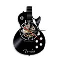 thumbnail image 1 of 12-inch Vinyl Record Wall Clock Living Room Study Retro Guitar Cd Record Wall Clock Mute Custom Clock, 1 of 1