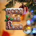 thumbnail image 4 of Rwnbm 26 Letters Christmas Tree Decoration Pendant Christmas Tree Ornaments Personalized DIY Christmas Ornaments Christmas Decoration Xmas Tree Hanging Decor Feature, 4 of 4