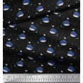 thumbnail image 2 of Soimoi Poly Georgette Fabric Whale Ocean Printed Fabric 1 Yard 42 Inch Wide, 2 of 3
