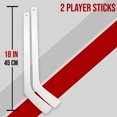 thumbnail image 2 of PRISP Plastic Mini Hockey Stick - 18 Inch Knee Hockey Stick; Sports Gift for Indoors, Basement, Garage, 2 of 7