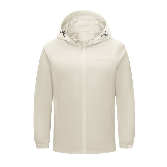 LSLJS Women's Men Winter Hooded Softshell Windproof Soft Coat Long Sleeve Jacket( White, XL)