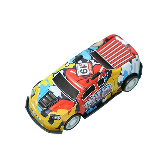 Jouet de Voiture en Alliage à Rétrofriction Mini Boomerang Modèle de Voiture de Course en Étain pour Enfants Construction Durable en Métal et Plastique Jouet Véhicule Petit de 1,1 Po avec Action de Roulement Fluide 0,49 Oz