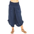 thumbnail image 1 of Snoarin Summer Plus Size Cargo Capris for Women Casual Pants With Eastic Waist, Solid Color Splashed Ink Print, Tie Dyed Ink, Seven Point Loose Wide Leg Pants Trousers for Women on Clearance, 1 of 4