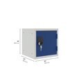 thumbnail image 3 of 12" Cube lockers -carcass Gray - Door (BLUE), 3 of 5
