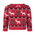 thumbnail image 4 of Matching Family Christmas Sweaters Long Sleeve Reindeer Pullovers, 4 of 9