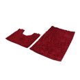 thumbnail image 1 of maskred TPR Bottom Chenille Rug For Bathroom No Loose Thread And Good Stepping Feeling Prompt And Strong Wine Red 50*80+50*50 1 Pc, 1 of 6