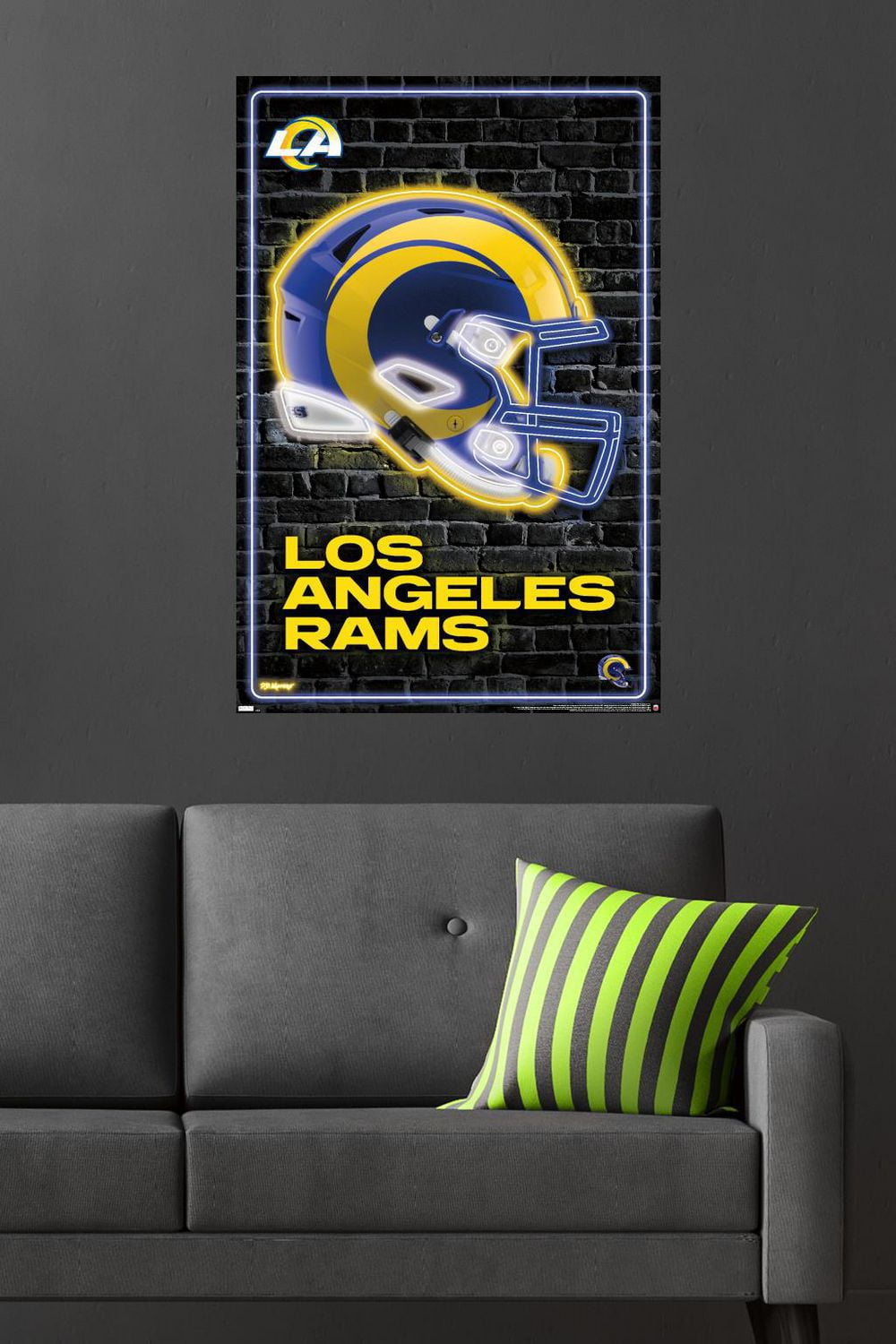 NFL Los Angeles Rams - Casque néon 23