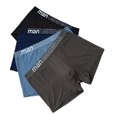 Lovzfmll Lot de 4 Boxeurs pour Hommes en Coton, Shorts Respirants et Doux, Confort pour un Usage Quotidien Décontracté