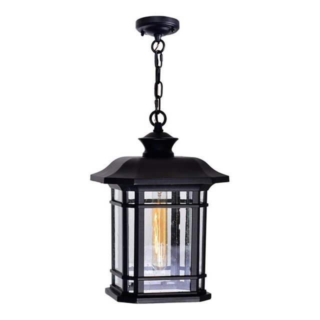 CWI Lighting Blackburn 1 Lumière Pendentif Extérieur Noir